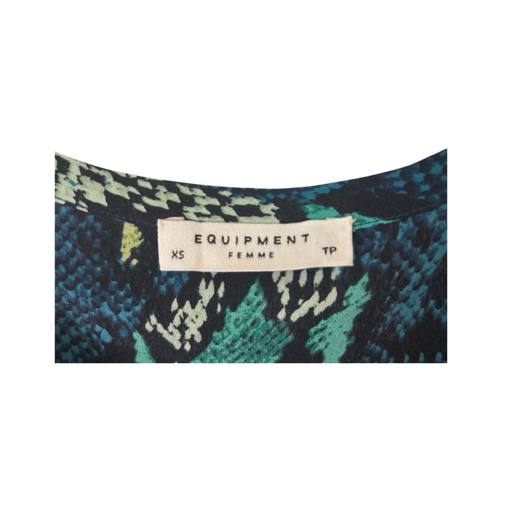 Equipment Liam Silk Python Top - image 4